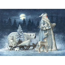 Item 552104 Santa/Animals Christmas Cards