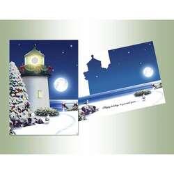 Item 552120 thumbnail Lighthouse Cutout Christmas Cards