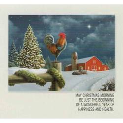 Item 552179 Rooster/Tree/Barn Christmas Cards