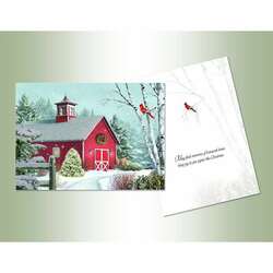 Item 552188 Red Barn Christmas Cards