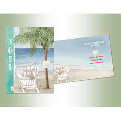 Item 552196 thumbnail Noel Palm Tree and Adirondack Chair Christmas Cards