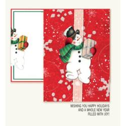 Item 552198 Snowman With Snowflakes Christmas Cards