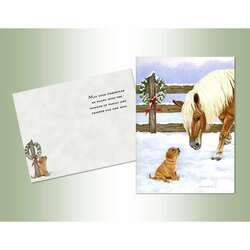 Item 552206 Pony and Pup Christmas Cards