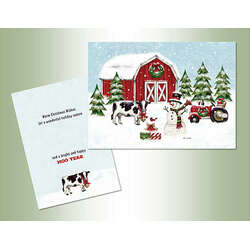 Item 552221 Barn Scene Christmas Cards