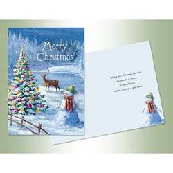 Item 552267 Deer Snowman Christmas Cards