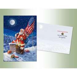 Item 552270 Patriotic Santa Christmas Cards