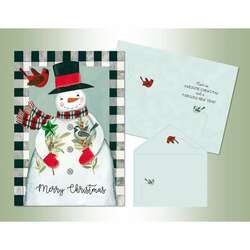 Item 552277 Plaid Snowman Christmas Cards