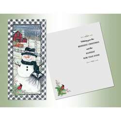 Item 552279 thumbnail Plaid Snowman Christmas Cards