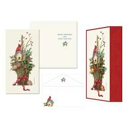 Item 552283 Christmas Birdhouse Keepsake Christmas Cards