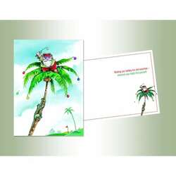 Item 552291 thumbnail Santa And Alligator Golf Christmas Cards