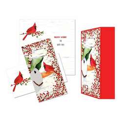 Thumbnail Snowman And Cardinal Christmas Cards