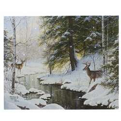 Item 558094 thumbnail Deer Run Lighted Canvas