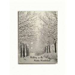 Item 558221 LED Walking In A Winter Wonderland Canvas Print