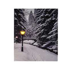 Item 558231 thumbnail Wintery Bridge Lighted Canvas