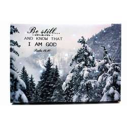 Item 558235 thumbnail LED Be Still And Know That I Am God Psalm 46:10 Canvas Print