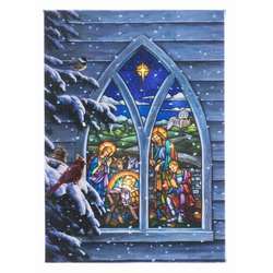 Item 558320 thumbnail Tabletop Church Window Lighted Canvas