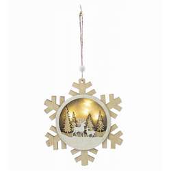 Item 558351 Lighted Snowflake Ornament