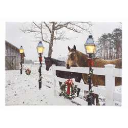 Item 558357 Table Top Horse With Lamp Post