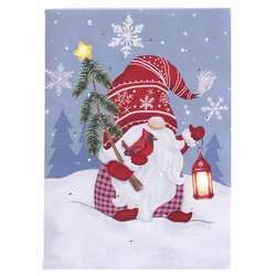 Item 558366 Lighted Gnome With Lantern Canvas