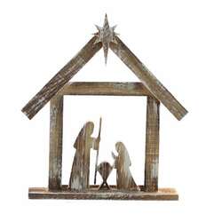Item 558441 Simple Wooded Nativity
