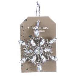 Item 558475 Crystal Pointy Snowflake Ornament