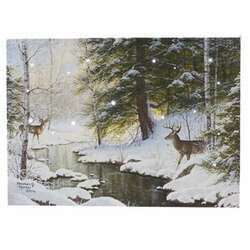 Item 558483 thumbnail River Deer Lighted Canvas