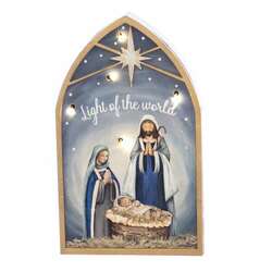 Item 558537 Light Up Nativity Plaque