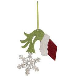 Item 558613 Greeny Snowflake Ornament