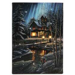 Item 558633 thumbnail Tabletop Country Home Lighted Canvas