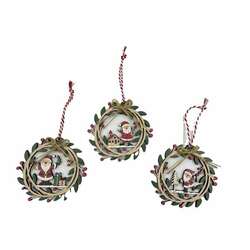 Item 558676 thumbnail Wooden Santa Ornament
