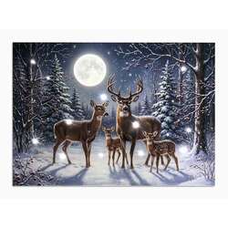 Item 558783 thumbnail Silent Night Tabletop Lighted Canvas