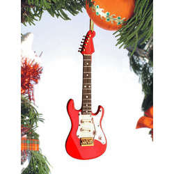 Item 560005 thumbnail Red Electric Guitar Ornament