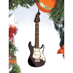 Item 560006 Black & White Electric Guitar Ornament