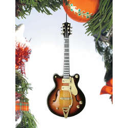 Item 560034 Brown Electric Guitar Ornament