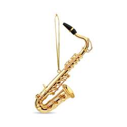 Item 560042 Gold Tenor Saxophone Ornament