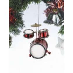 Item 560051 Red Junior Drum Set Ornament
