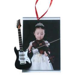 Item 560067 Black/white Electric Guitar Photo Frame Ornament