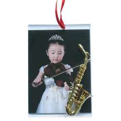 Item 560073 Saxophone Photo Frame Ornament