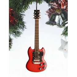 Item 560097 thumbnail Red Electric Guitar Ornament