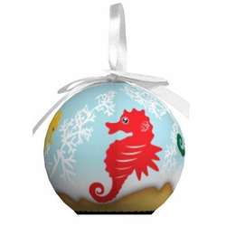 Item 565011 Seahorse Blinking Ball Ornament