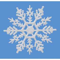 Item 568009 Set of 12 White Snowflake Ornaments