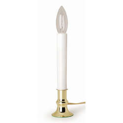 Item 568051 Electric Brass Plated Window Candle Lamp With On/Off Switch