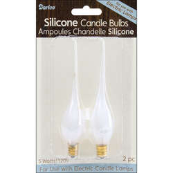 Item 568151 5 Watt Fancy Tip Glowing Replacement Light Bulbs 2-Pack