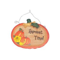 Item 568396 Harvest Time Pumpkin Plaque
