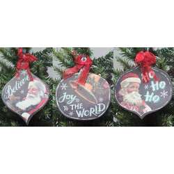 Item 568446 Christmas Sayings Chalkboard Sign Ornament