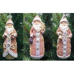 Item 568471 Bronze Santa Ornament