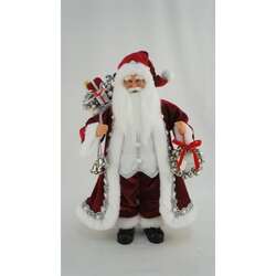 Item 599178 Red/White/Silver Vest  Santa Figure