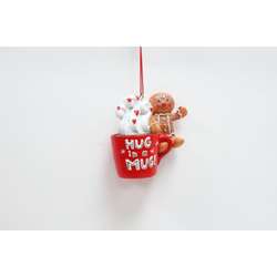 Item 599197 Gingerbread Hug In A Mug Ornament