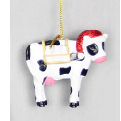 Item 601041 Christmas Cow Ornament