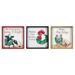 Item 601063 Country Christmas Barn Animal Sign